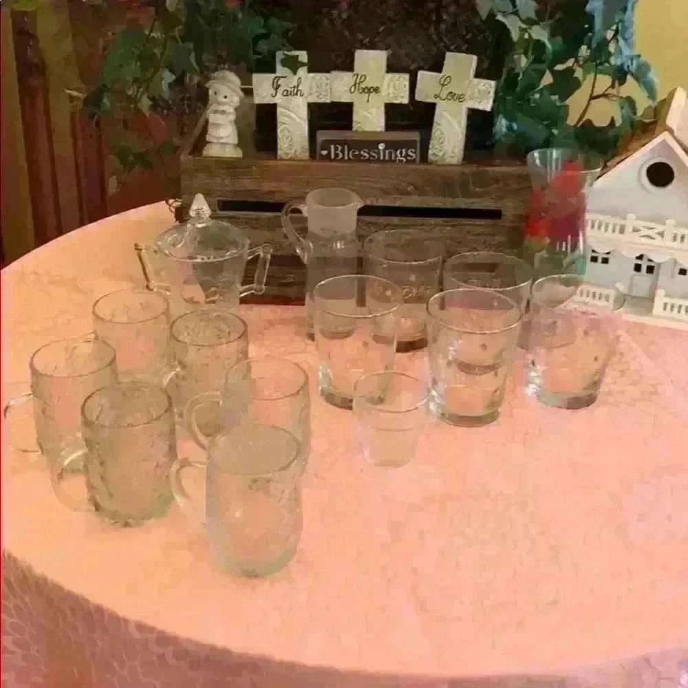 Collection of beautiful glassware